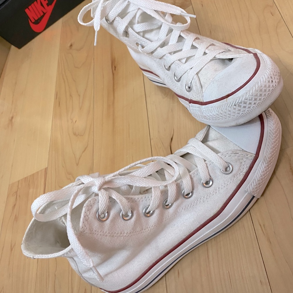 White high top Converse